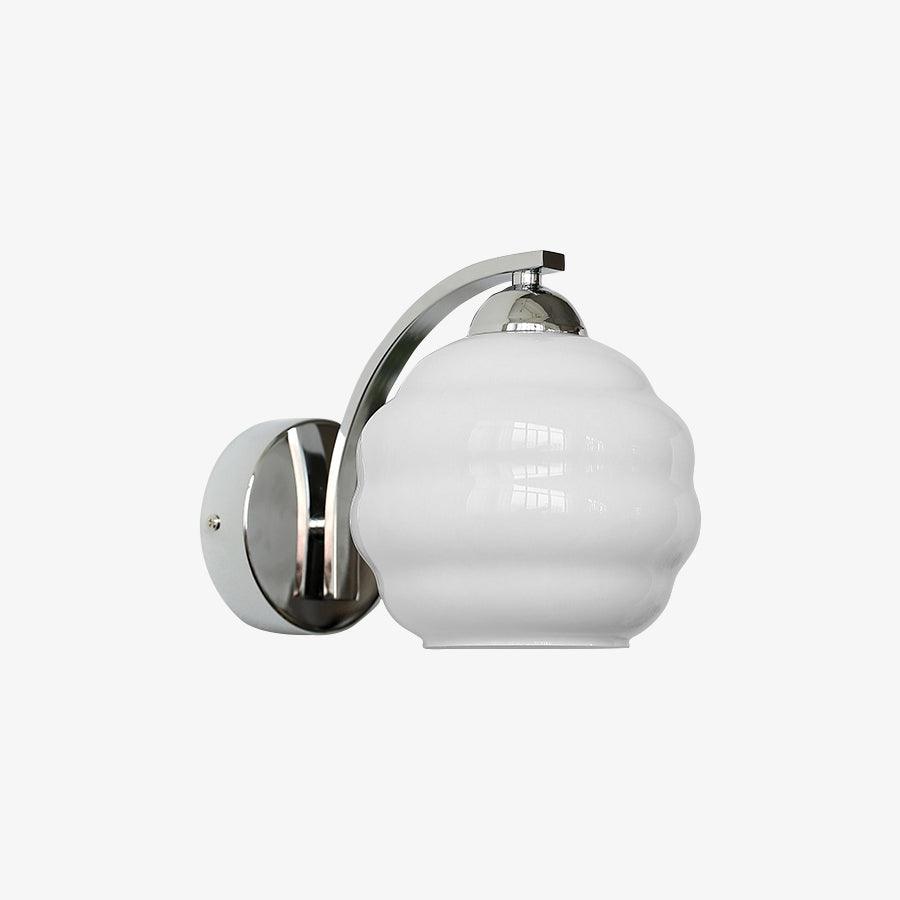 Art Deco Vintage Wall Lamp With White Glass Shade Modern NALANI