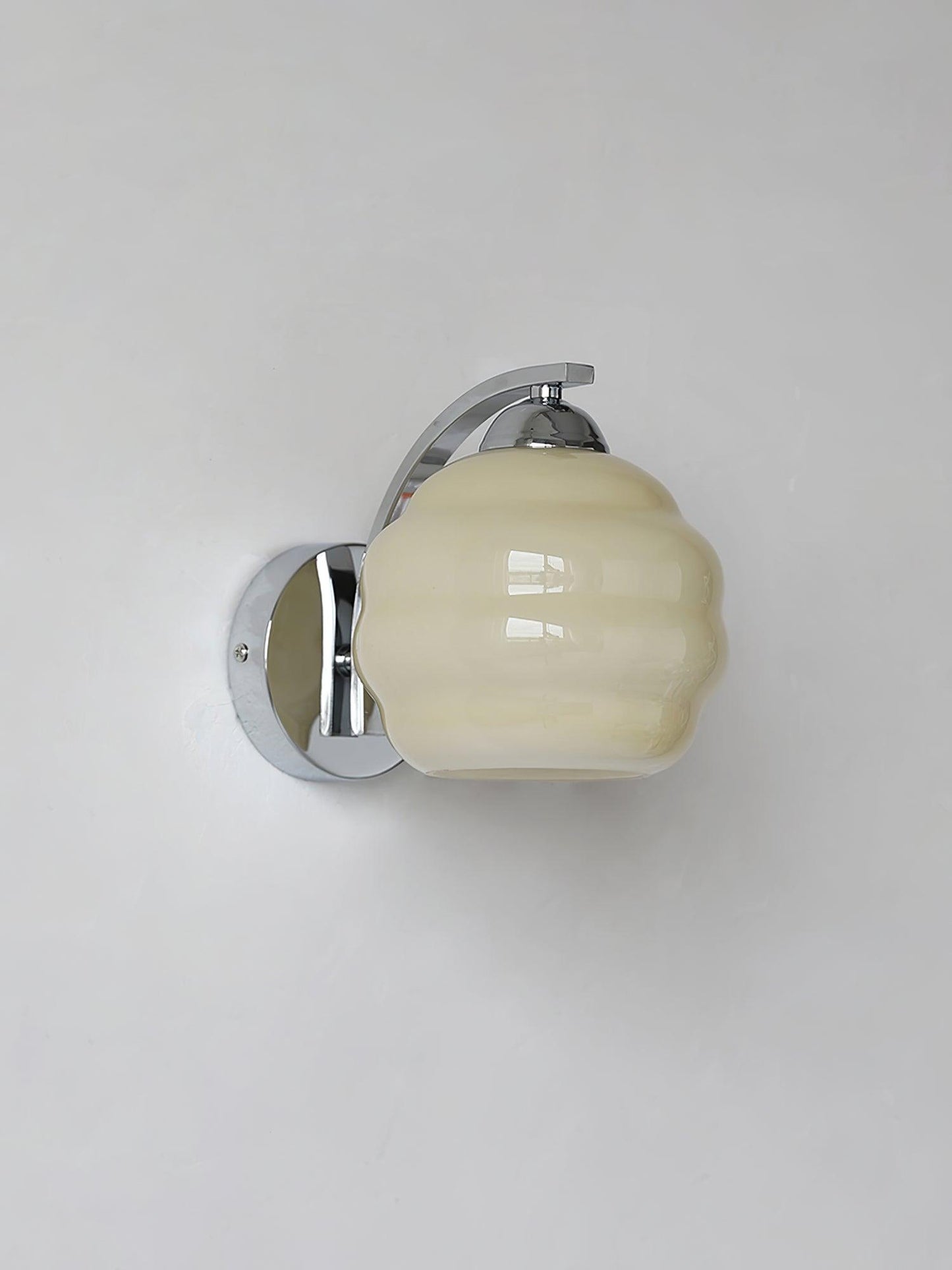 Art Deco Vintage Wall Lamp With White Glass Shade Modern NALANI