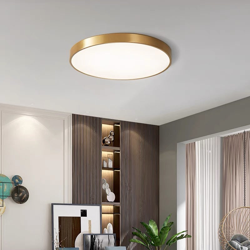 Circular Flush Mount LED Ceiling Lights Gold NALANI