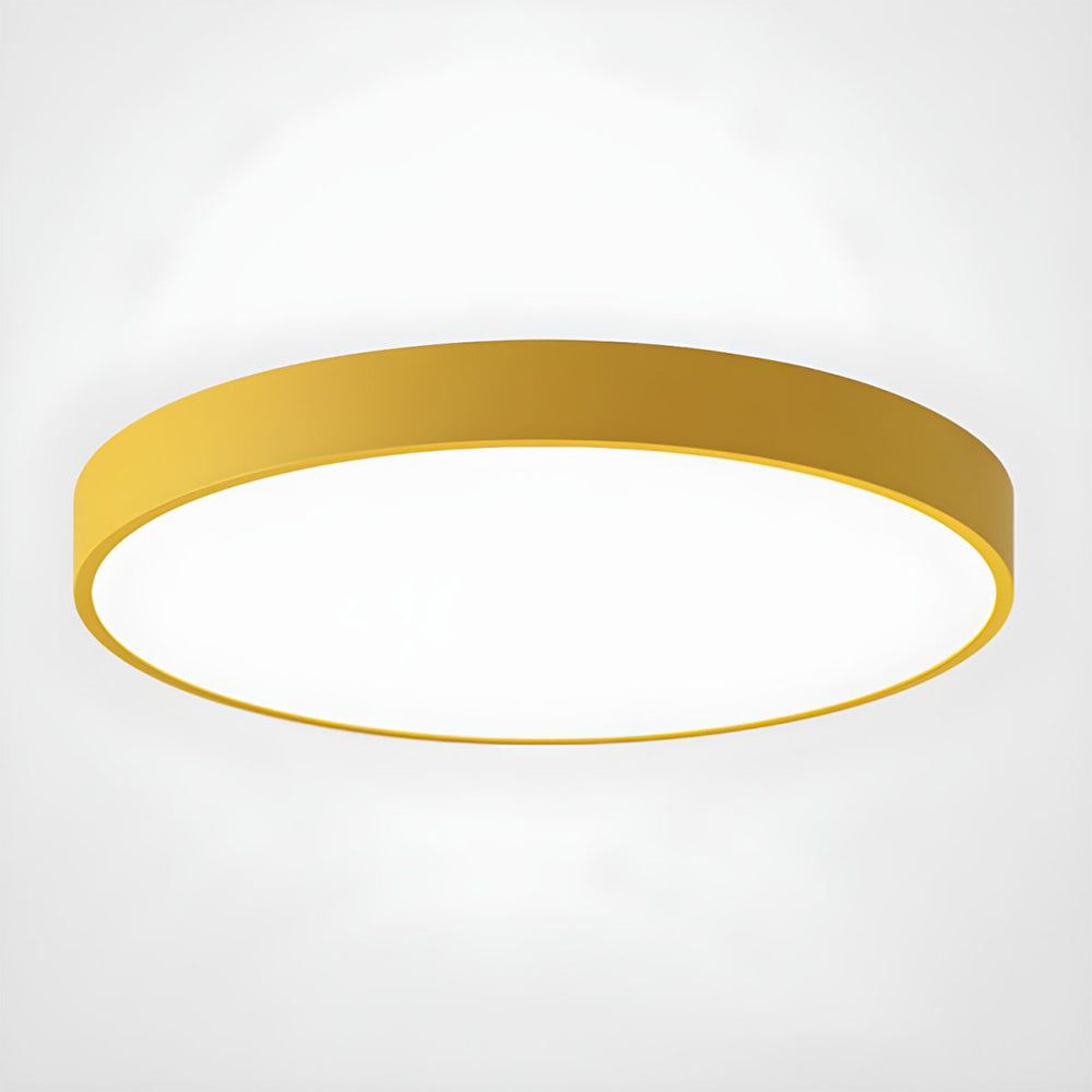 Circular Flush Mount LED Ceiling Lights Yellow NALANI