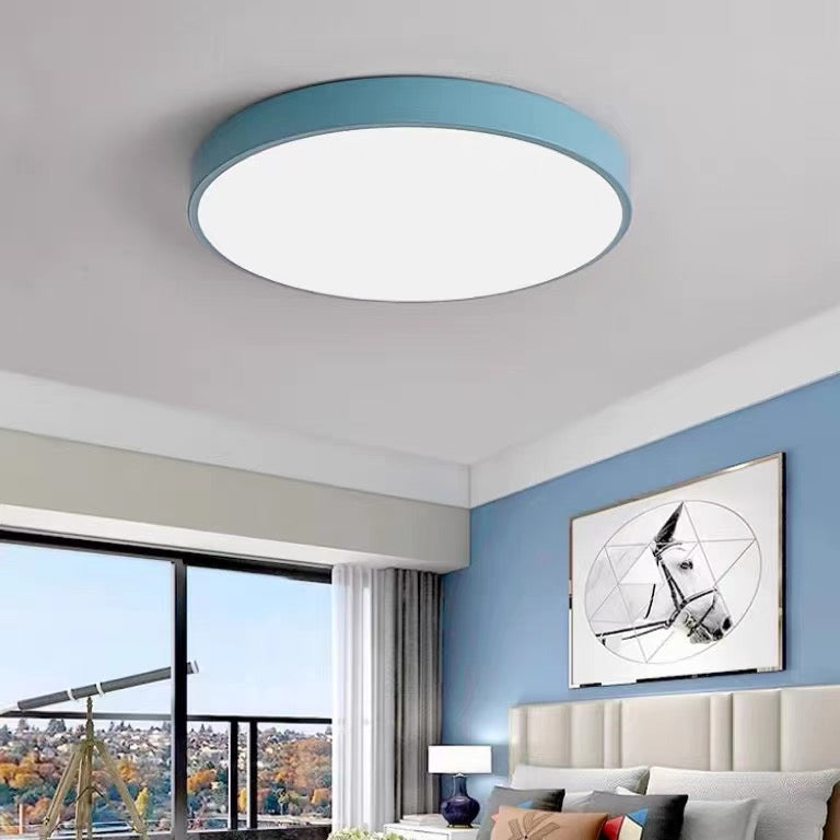 Circular Flush Mount LED Ceiling Lights Blue NALANI