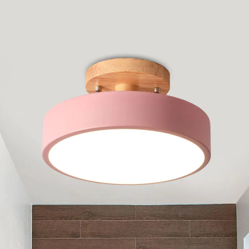 Colorful Semi-flush LED Ceiling Lights for Modern Spaces NALANI