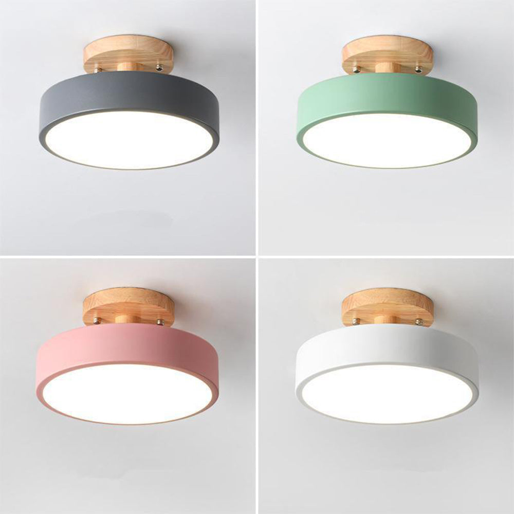 Colorful Semi-flush LED Ceiling Lights for Modern Spaces NALANI