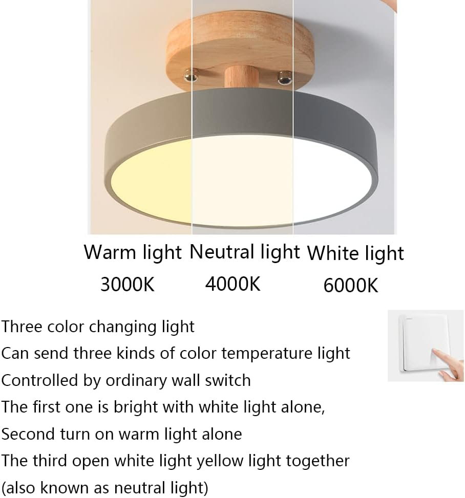 Colorful Semi-flush LED Ceiling Lights for Modern Spaces NALANI