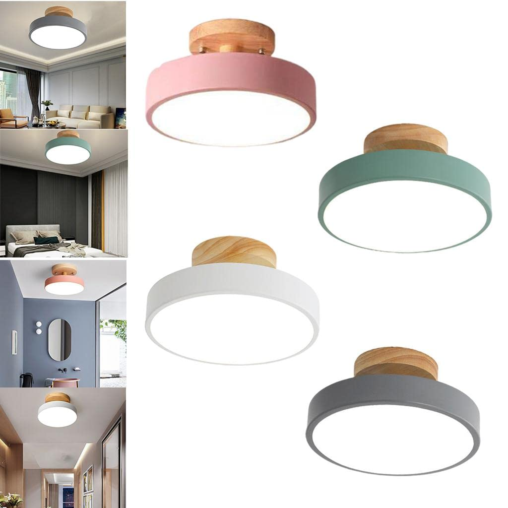 Colorful Semi-flush LED Ceiling Lights for Modern Spaces NALANI