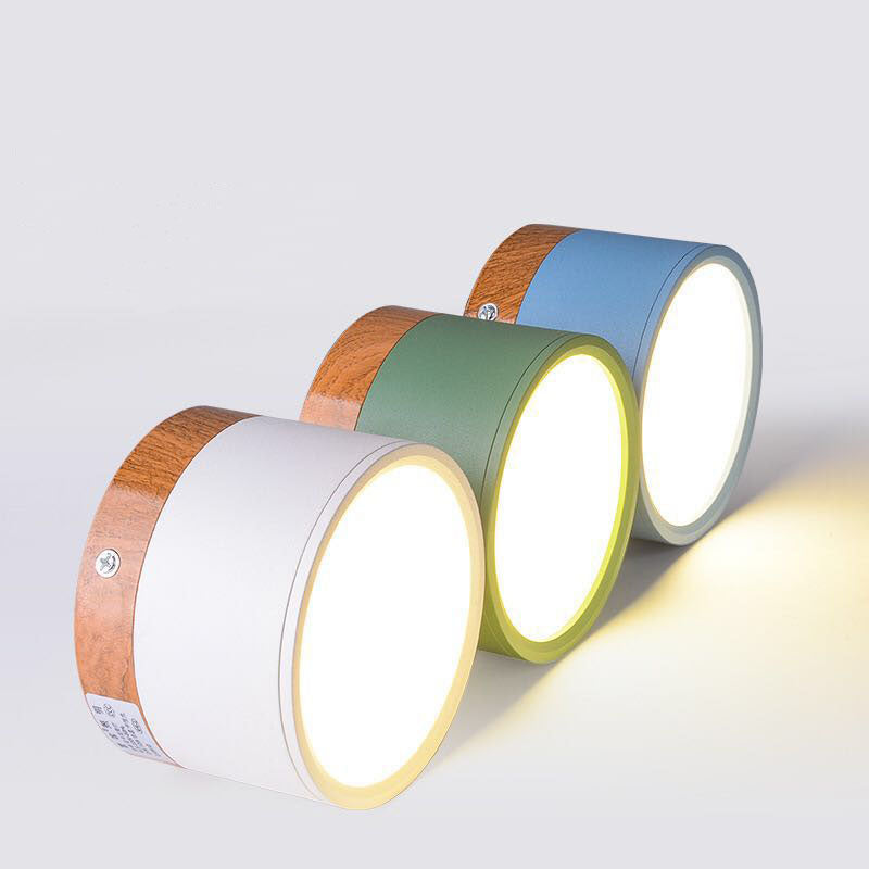 Cylinder Small Flush Ceiling Lights for Modern Home Decor NALANI