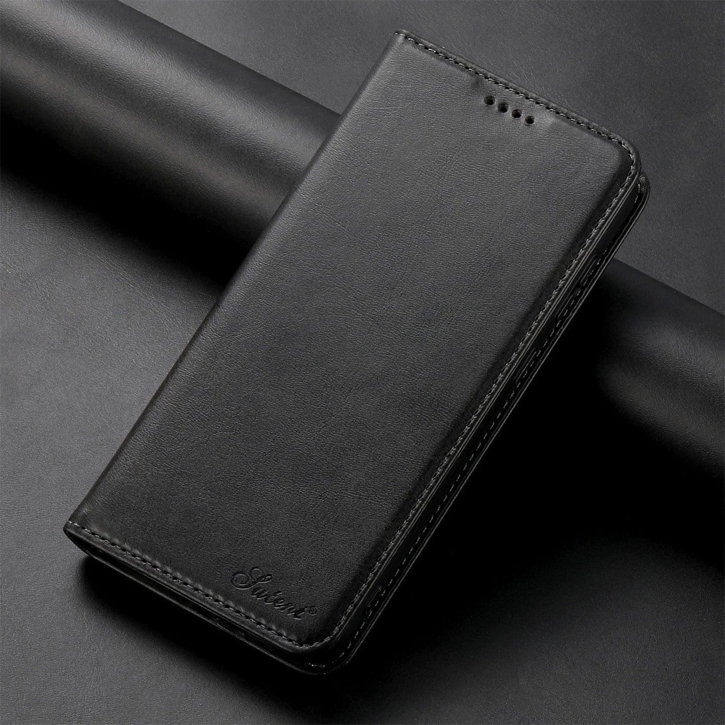 Premium Leather Wallet Case With Magnetic Card Holder NALANI