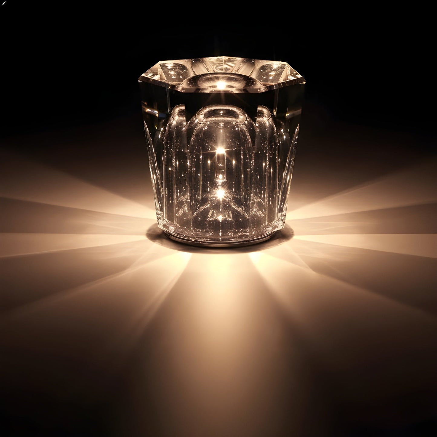 Luxurious Rechargeable Diamond Crystal LED Tile Lamp Decrux NaLani
