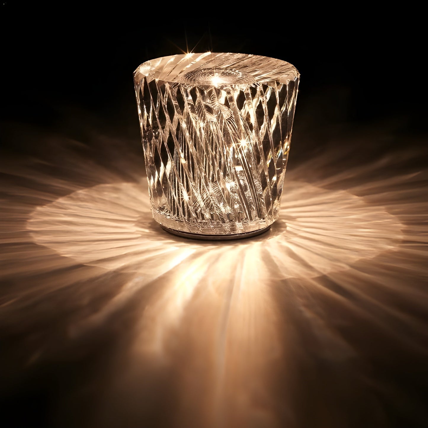 Luxurious Rechargeable Diamond Crystal LED Tile Lamp Becrux NaLani