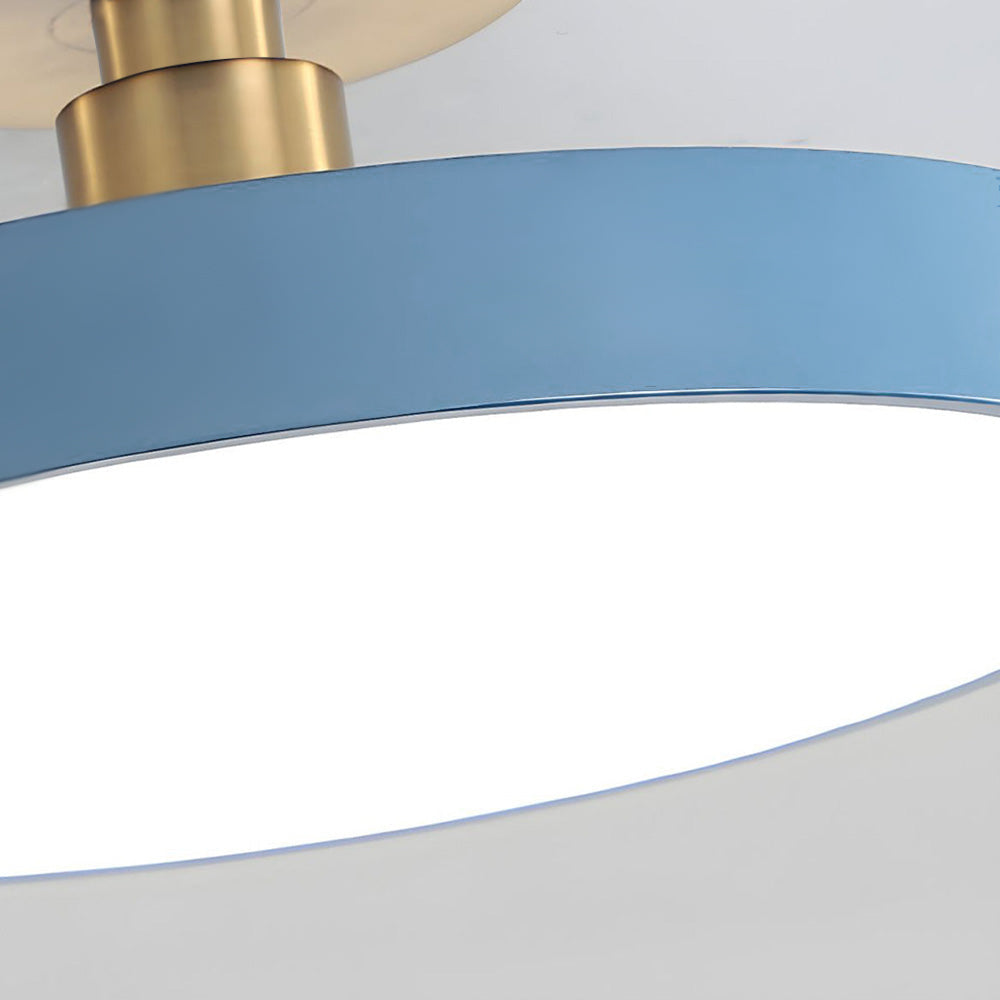 Modern Concise Circular LED Semi Flush Mount Ceiling Light 50cm NALANI
