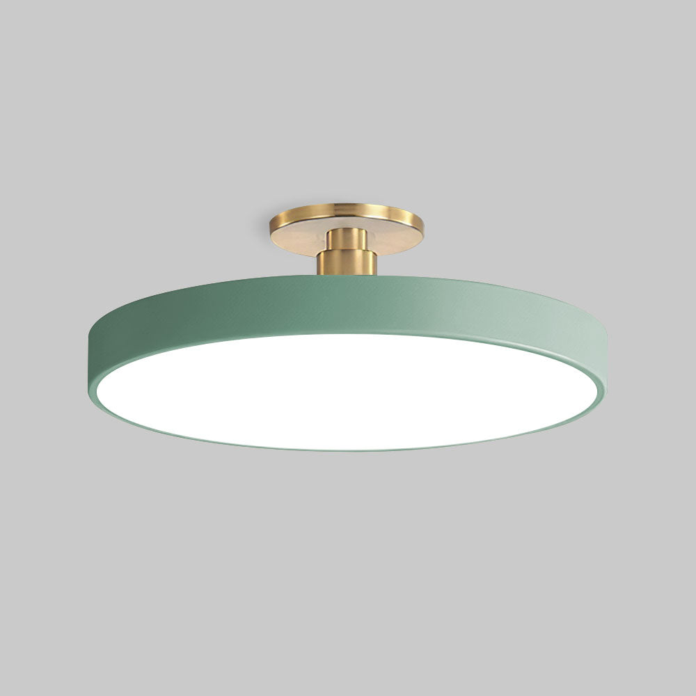 Modern Concise Circular LED Semi Flush Mount Ceiling Light 50cm NALANI
