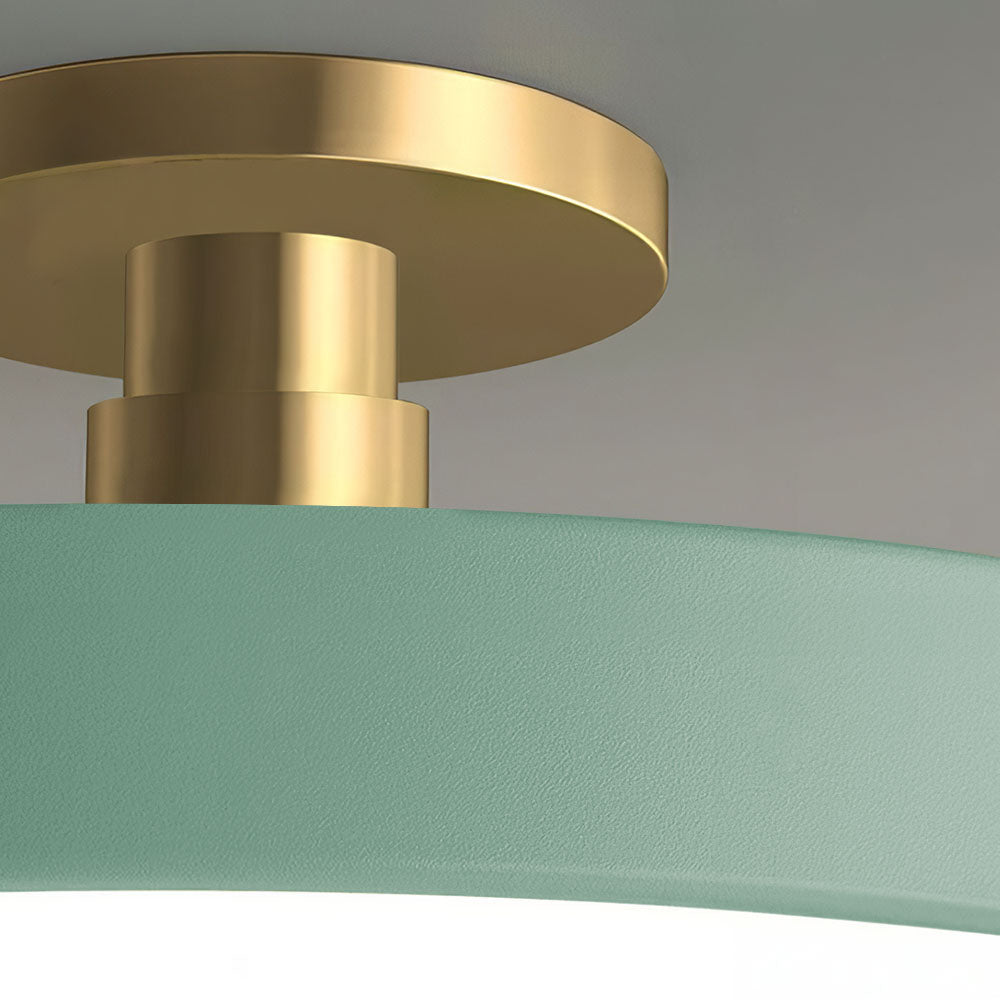 Modern Concise Circular LED Semi Flush Mount Ceiling Light 50cm NALANI