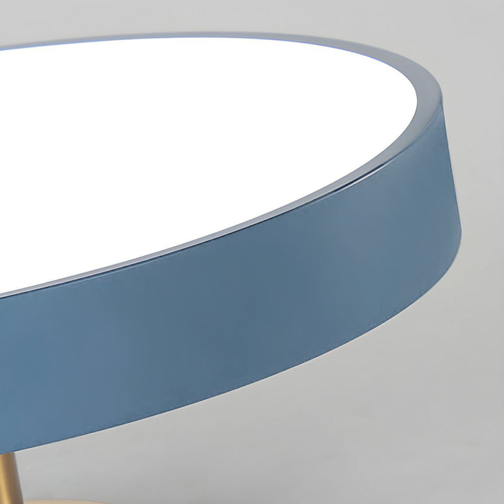 Modern Concise Circular LED Semi Flush Mount Ceiling Light 50cm NALANI