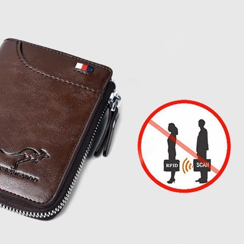 RFID Protected Leather Wallet With Anti Theft Feature NALANI