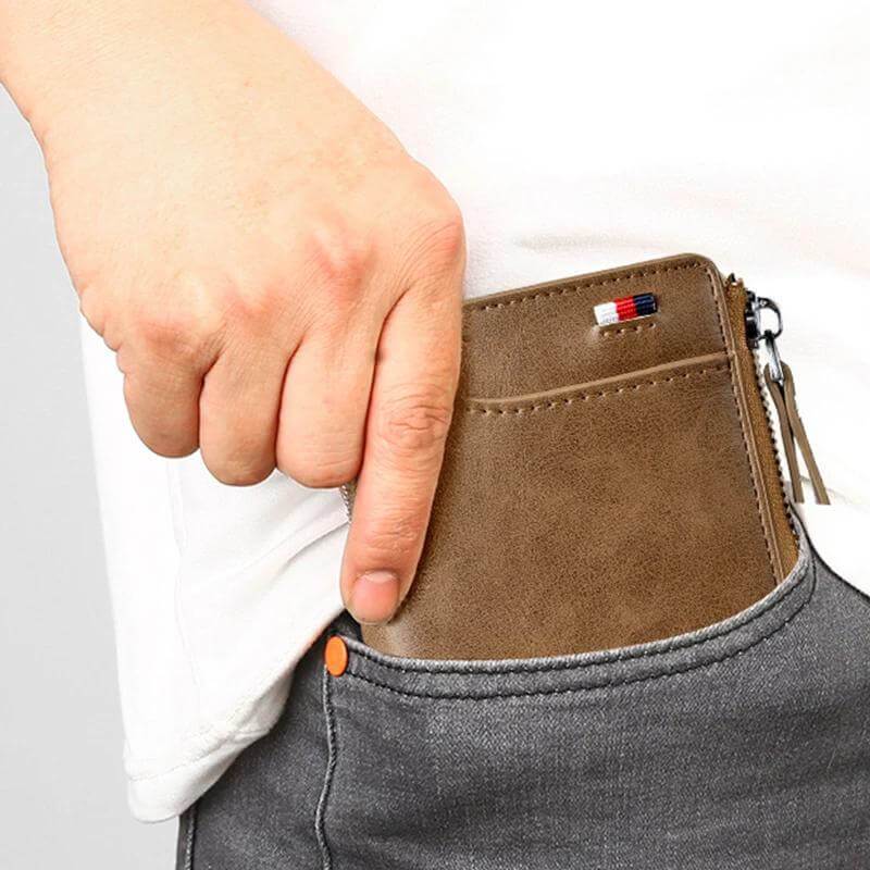 RFID Protected Leather Wallet With Anti Theft Feature NALANI