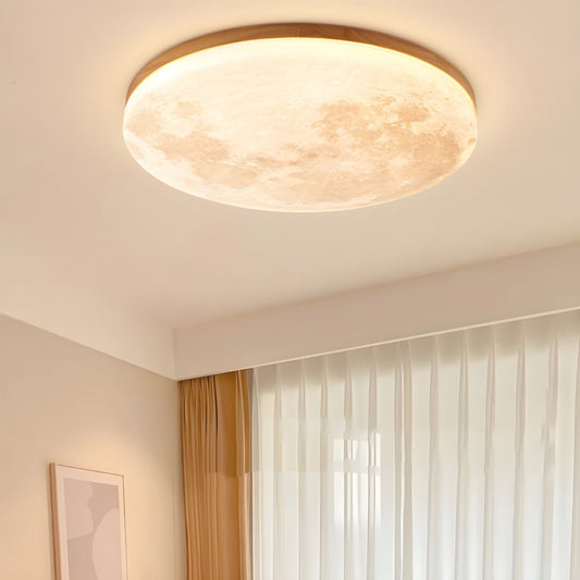 Simple Minimalist Moon Round LED Ceiling Light for Modern Homes NALANI