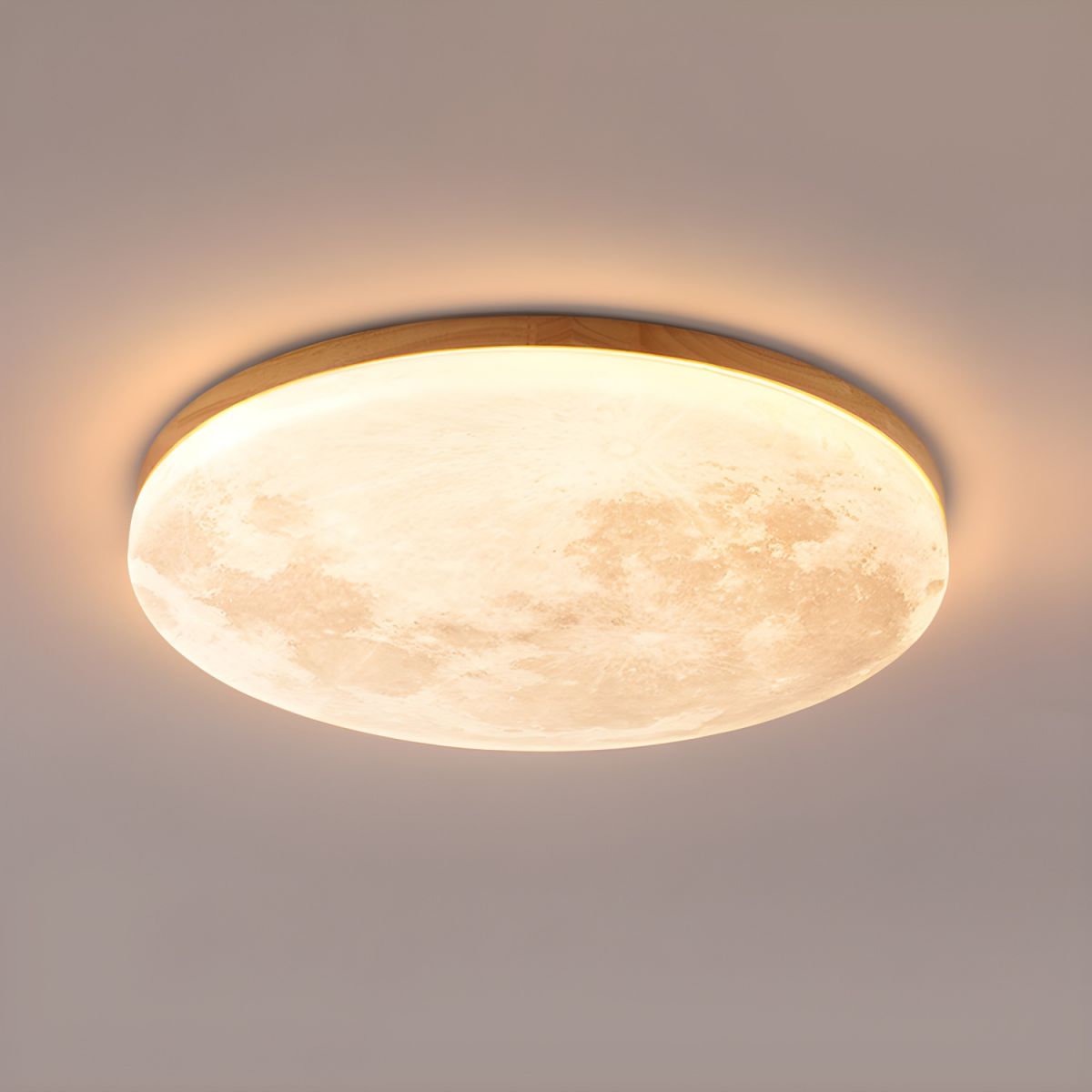 Simple Minimalist Moon Round LED Ceiling Light for Modern Homes NALANI