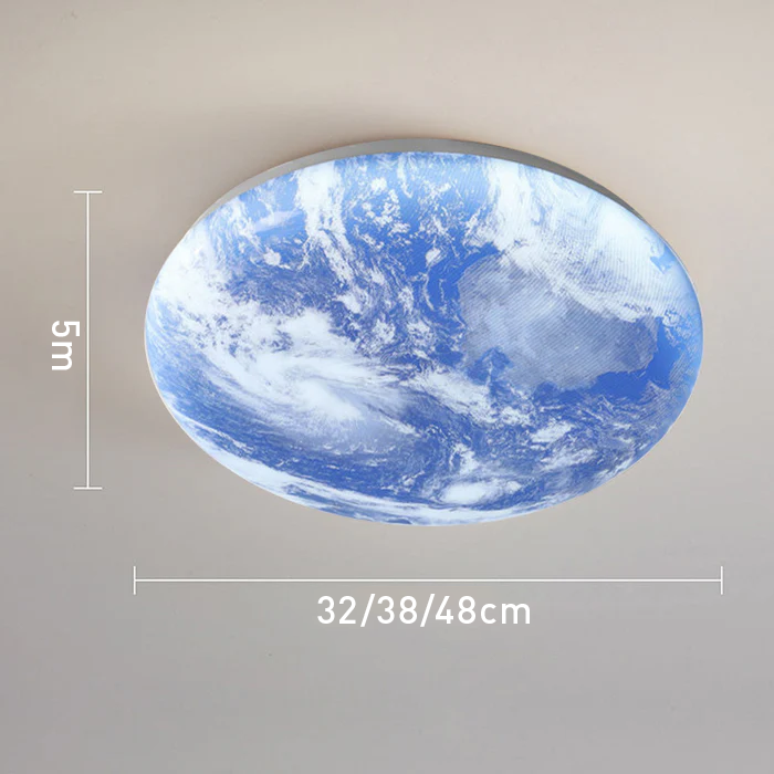 Simple Minimalist Moon Round LED Ceiling Light for Modern Homes NALANI