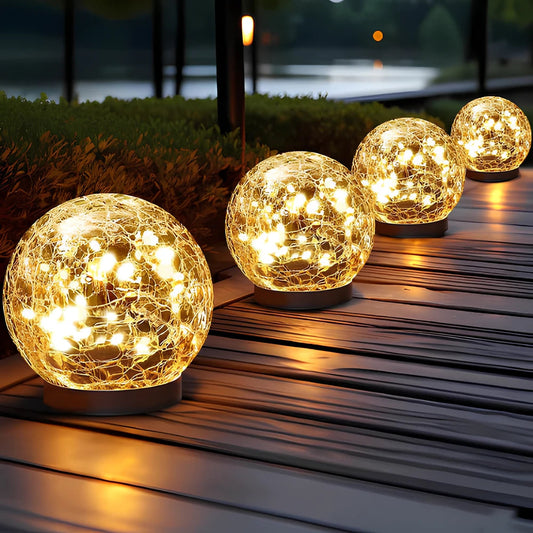 Solar Powered Garden Orb Light for Elegant Outdoor Ambiance NaLani