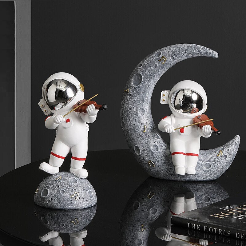 Astronaut Jazz Band Decorative Art Piece for Unique Home Decor NaLani