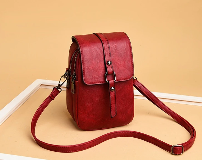 Vintage Multi Functional Soft Vegan Leather Shoulder Bag NALANI