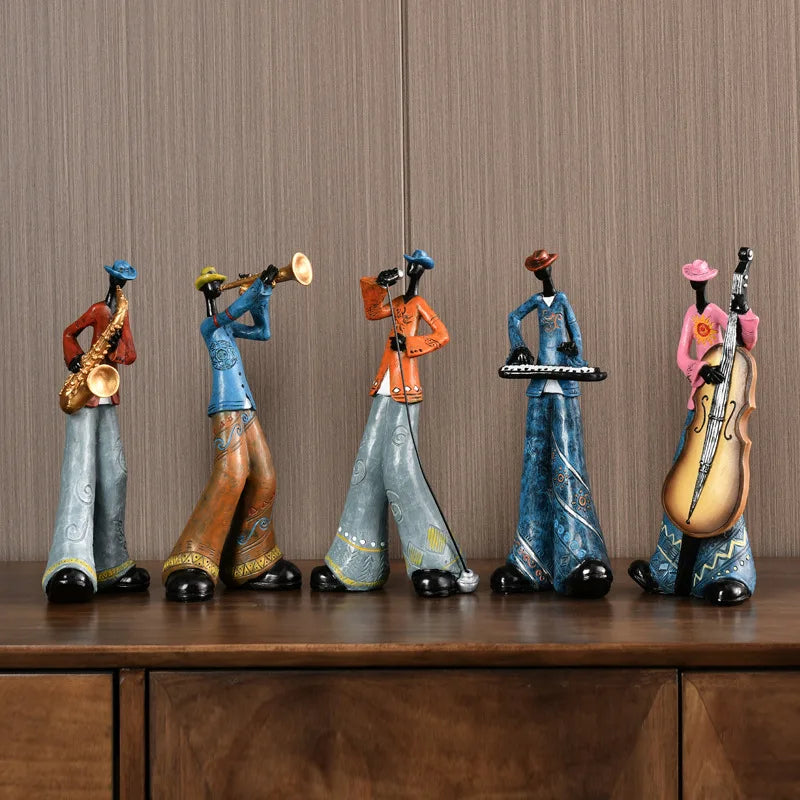 Creative American Band Decoration Musical Instrument Model Sculpture NaLani