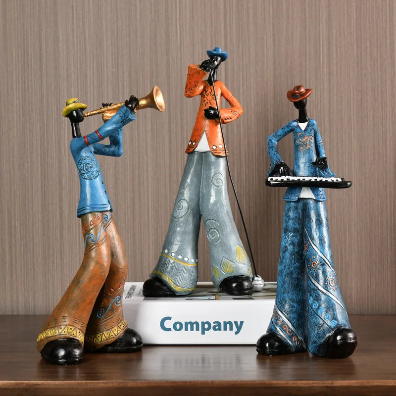 Creative American Band Decoration Musical Instrument Model Sculpture NaLani