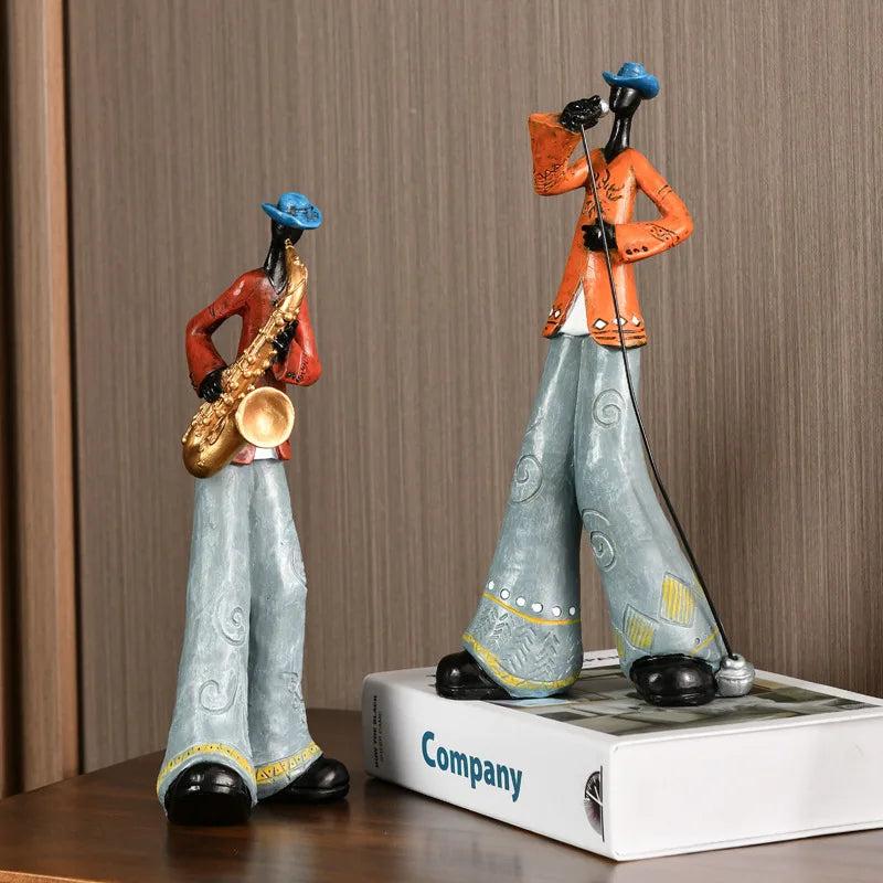 Creative American Band Decoration Musical Instrument Model Sculpture NaLani