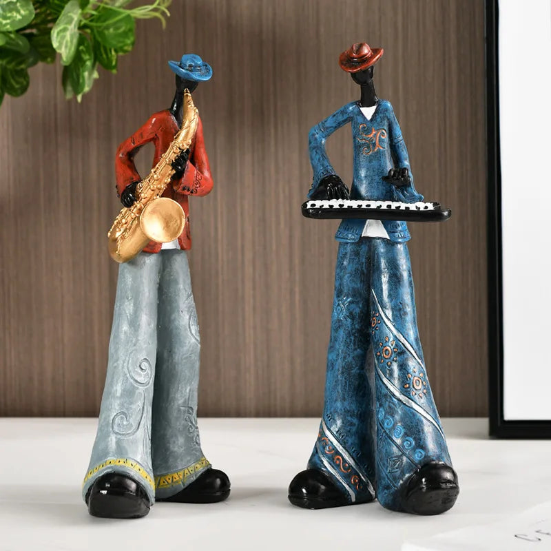 Creative American Band Decoration Musical Instrument Model Sculpture NaLani