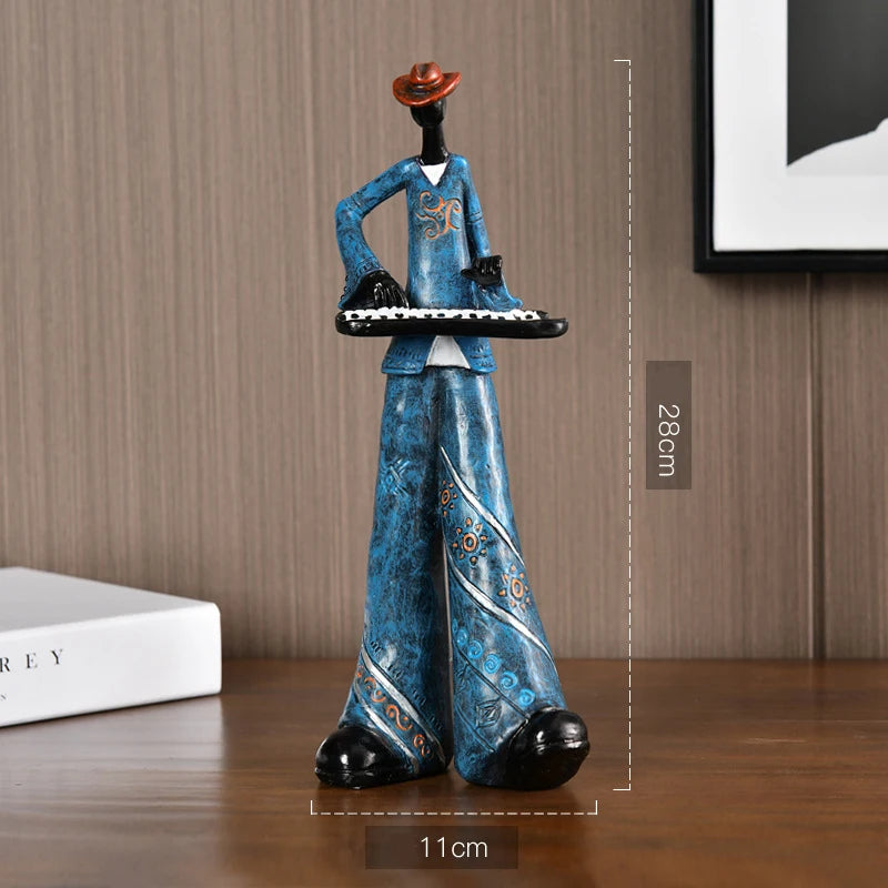 Creative American Band Decoration Musical Instrument Model Sculpture Piano NaLani