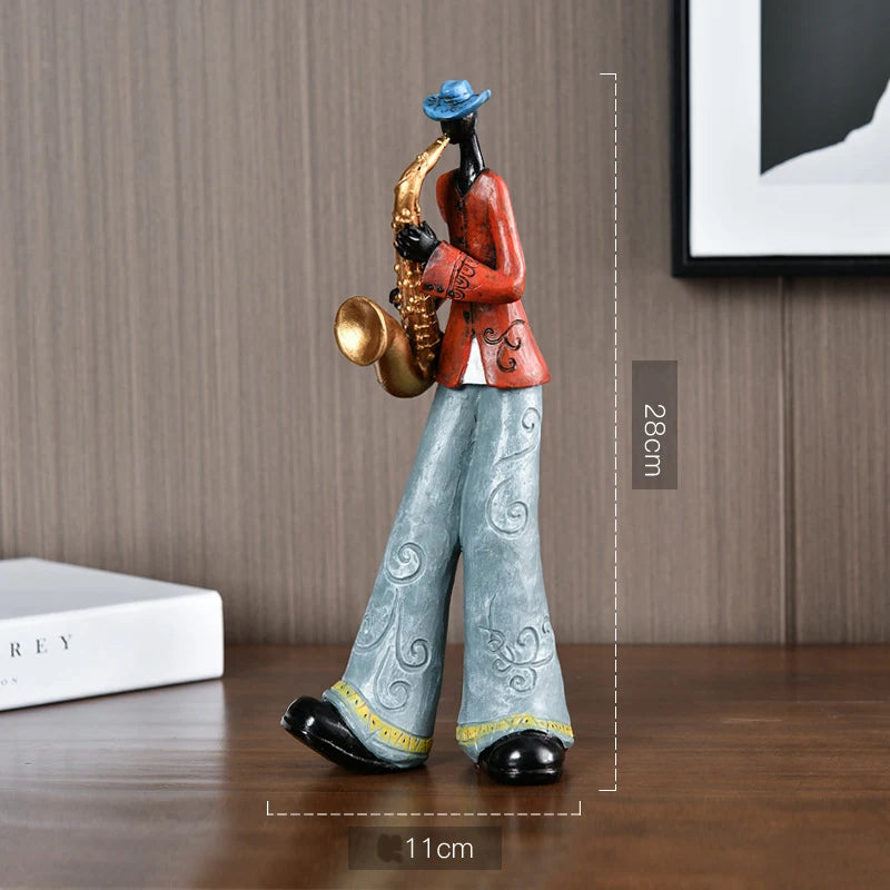 Creative American Band Decoration Musical Instrument Model Sculpture Saxophone NaLani