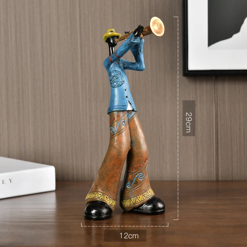 Creative American Band Decoration Musical Instrument Model Sculpture Trumpet NaLani
