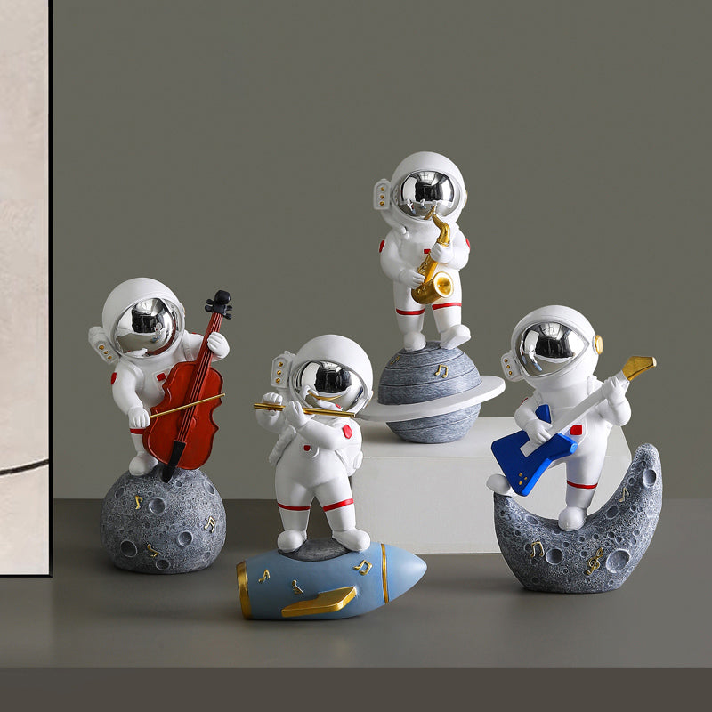 Astronaut Jazz Band Decorative Art Piece for Unique Home Decor NaLani