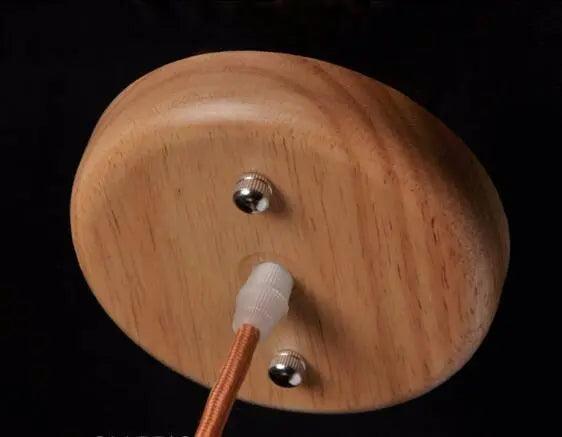 Eclipto | Modern wooden pendant light | Natural wood design With E27 base NALANI