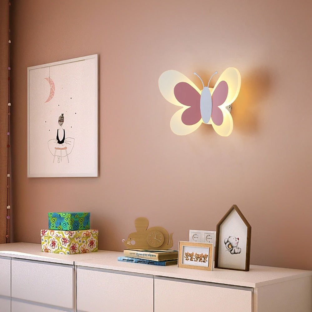 Butterfly Design LED Wall Light for Elegant Home Atmosphere White NaLani