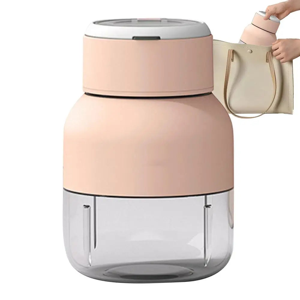 Cordless Portable Juicer And Smoothie Maker For Drinks Pink NALANI