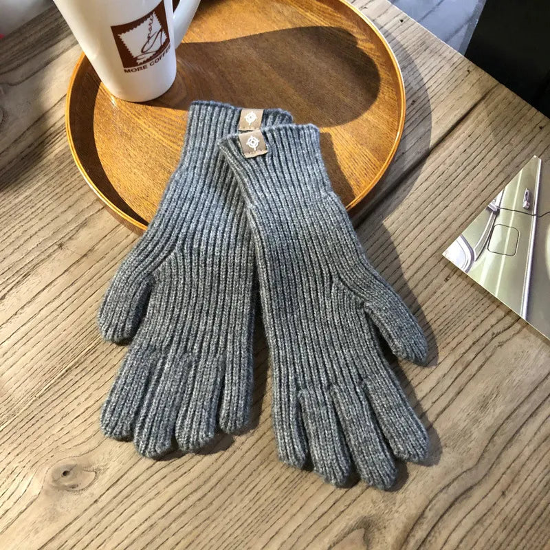 Warm Winter Touchscreen Gloves For Women With Grip Gray NALANI