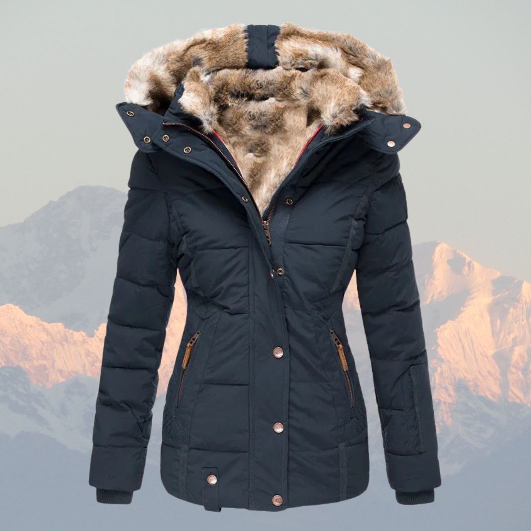 Liana | Women’s Down Puffer Winter Jacket with Faux Fur Hood – Warm, Waterproof & Insulated Winter Coat