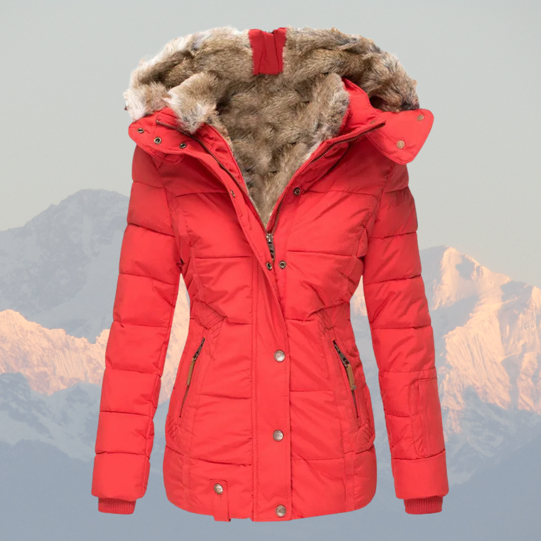 Liana | Women’s Down Puffer Winter Jacket with Faux Fur Hood – Warm, Waterproof & Insulated Winter Coat