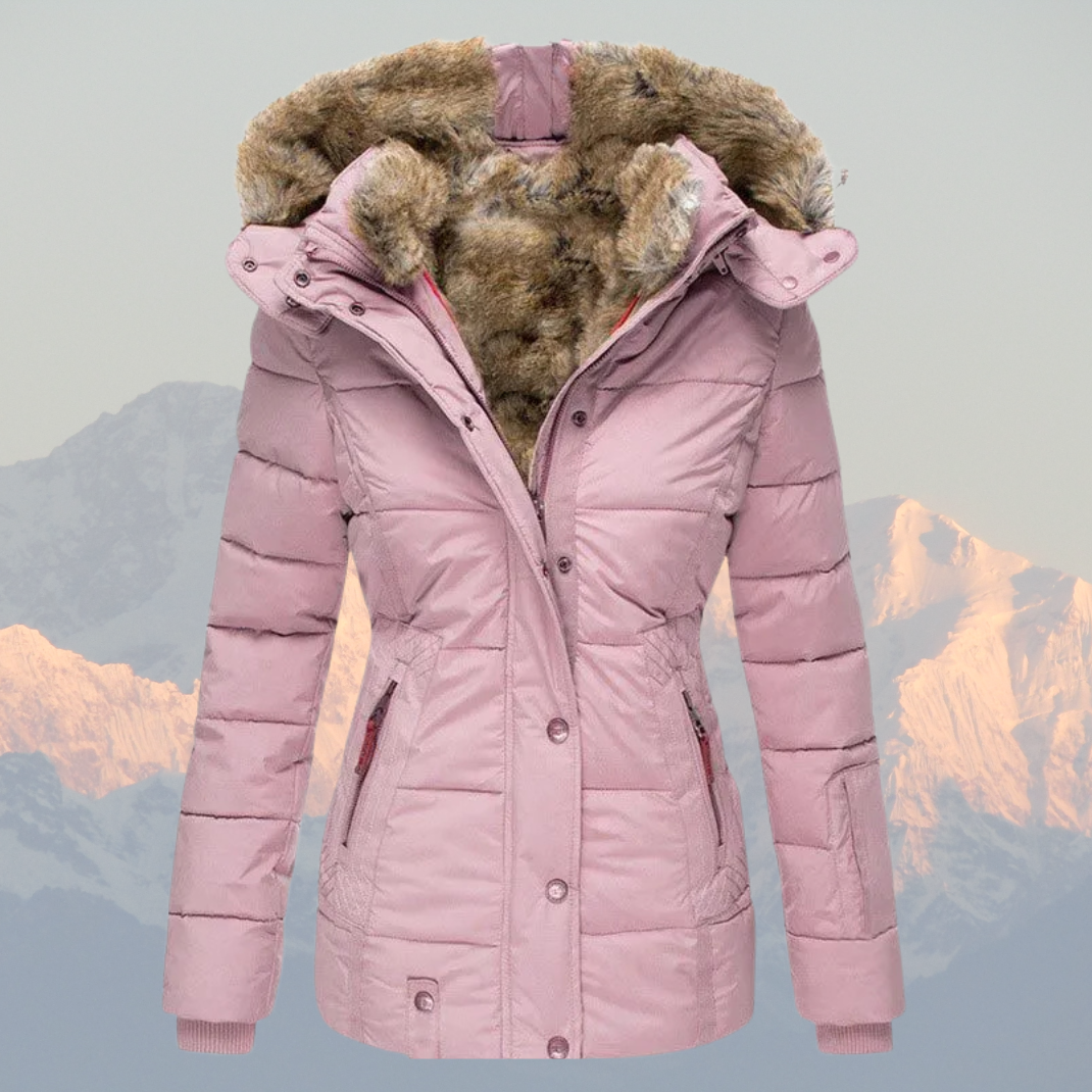 Liana | Women’s Down Puffer Winter Jacket with Faux Fur Hood – Warm, Waterproof & Insulated Winter Coat