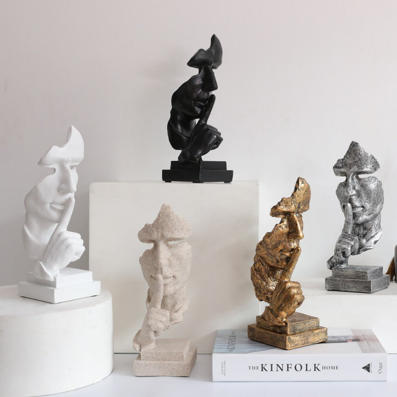 ArtCreativ | Face Statue - Abstract Resin Sculpture for Home Decor NALANI