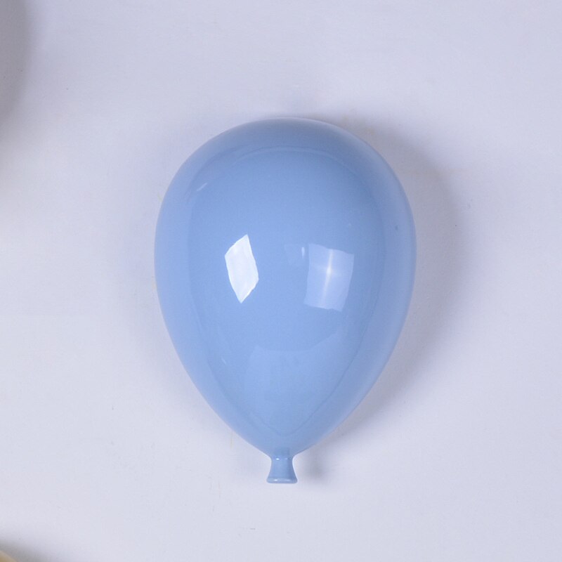 Ceramic Balloon Wall Decor for Whimsical Home Elegance Blue 20.5x15x9cm Ceramics NALANI