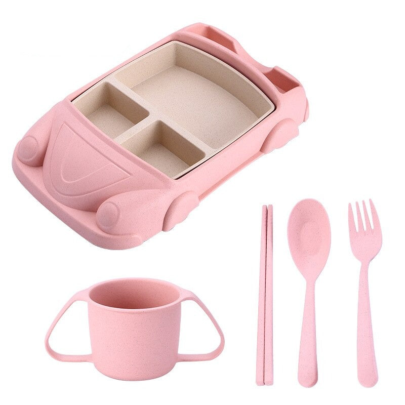 Kids Car Shaped Lunchbox With Multiple Food Compartments NALANI