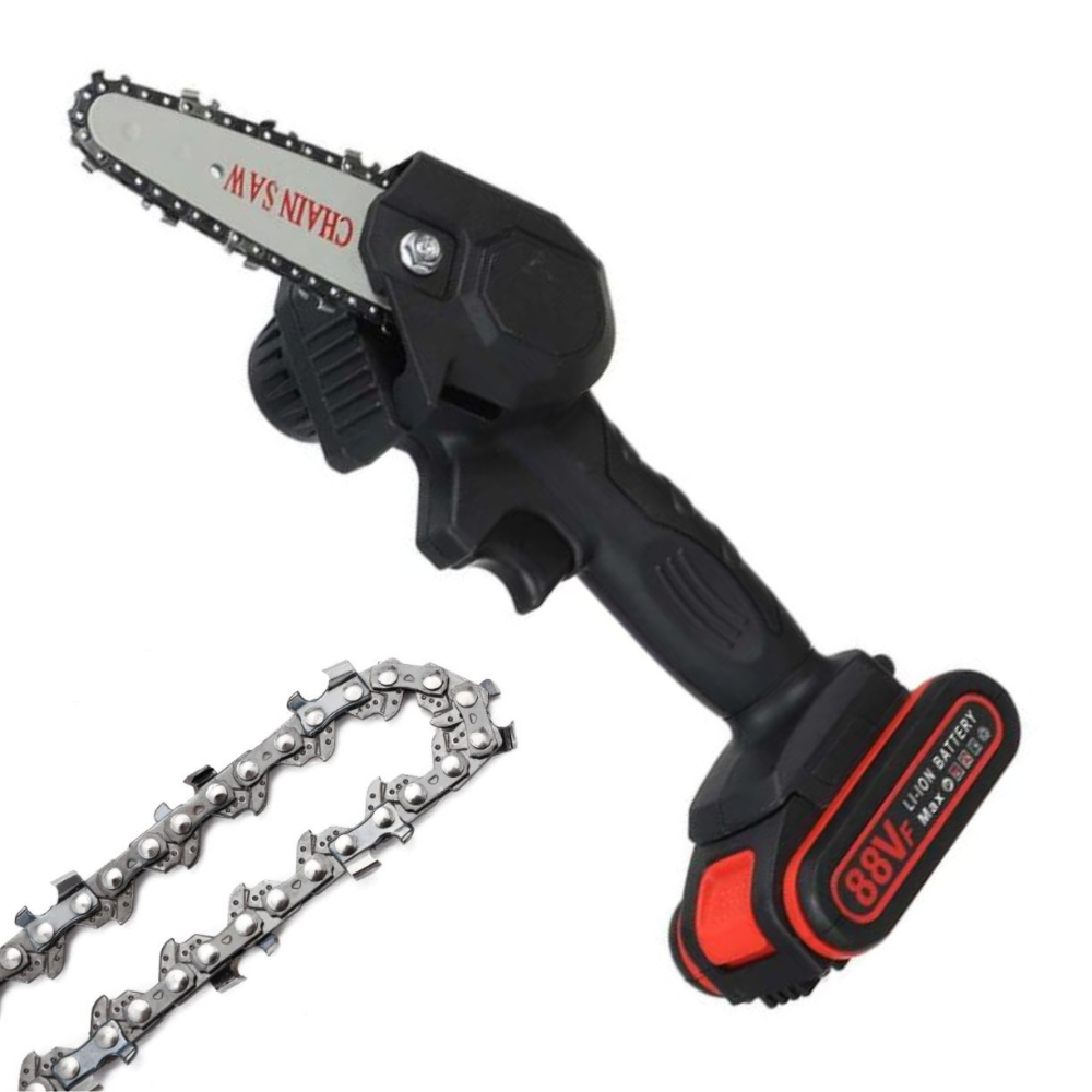 Tronix - Cordless Electric Chainsaw For Pruning And Tree Cutting Black 1 Chain NALANI