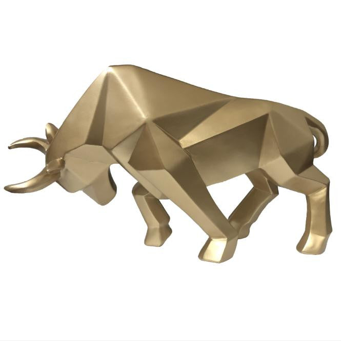 ArtCreativ | Nordic Bull Sculpture for Home or Office Decor Gold NALANI