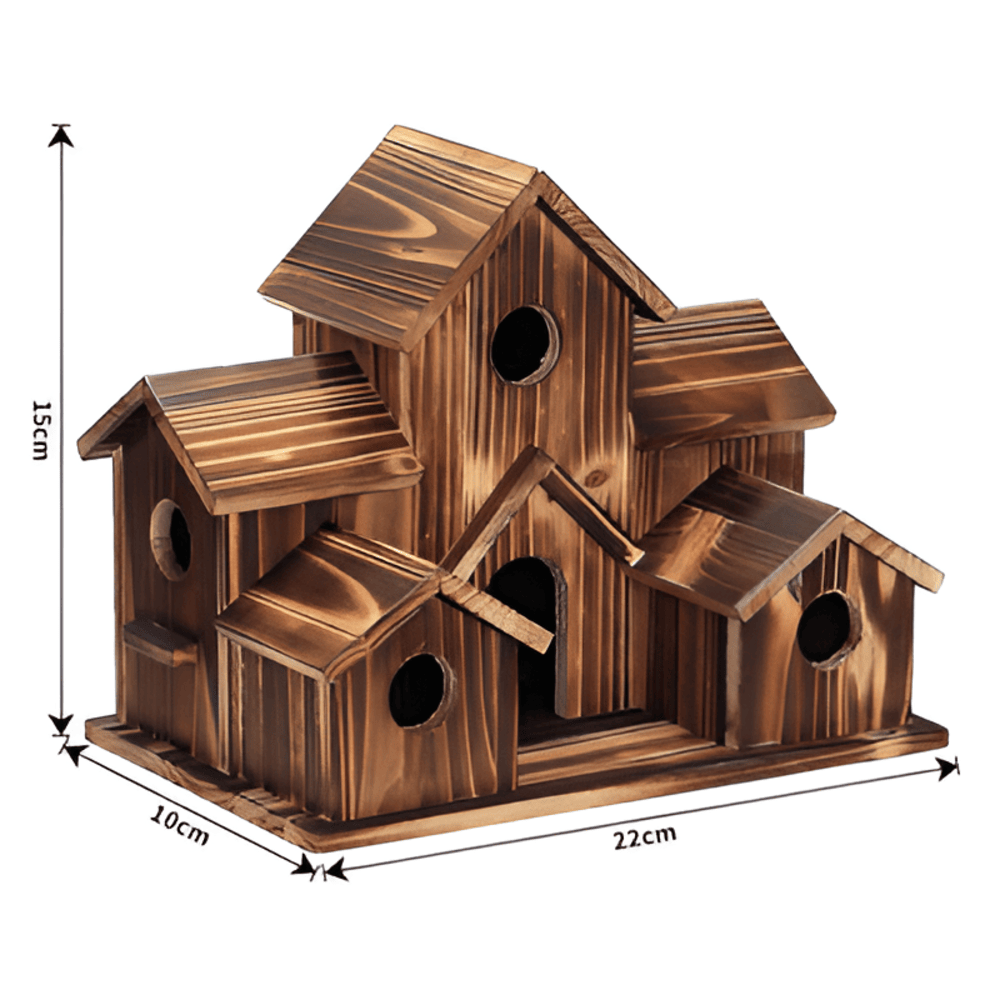 Hanging Wooden Birdhouse Outdoor Garden Weatherproof NALANI