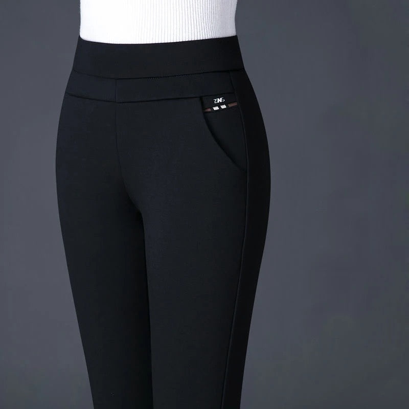 Nalani Women's High-Waisted Yoga Leggings – Stretch Fit – Faux Pocket Detail – Comfortable & Flexible