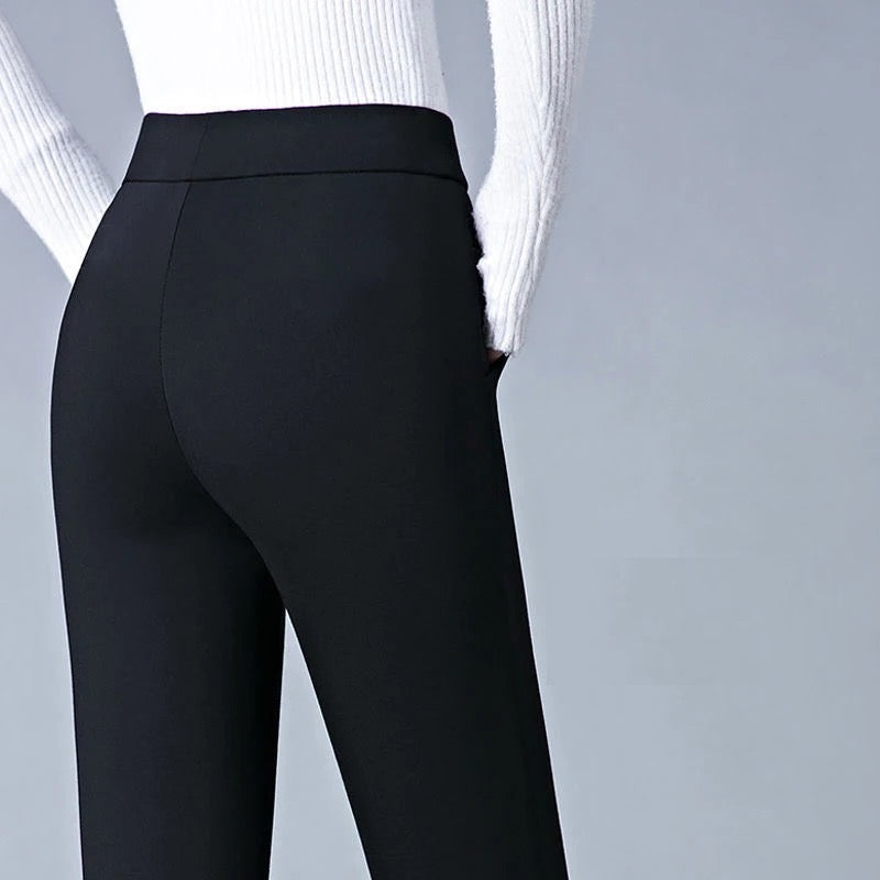 Nalani Women's High-Waisted Yoga Leggings – Stretch Fit – Faux Pocket Detail – Comfortable & Flexible