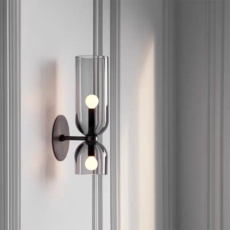 Double Head Glass Wall Lamp LED Sconces for Bedroom Decor NALANI