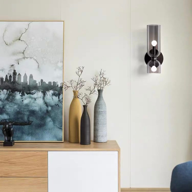 Double Head Glass Wall Lamp LED Sconces for Bedroom Decor NALANI